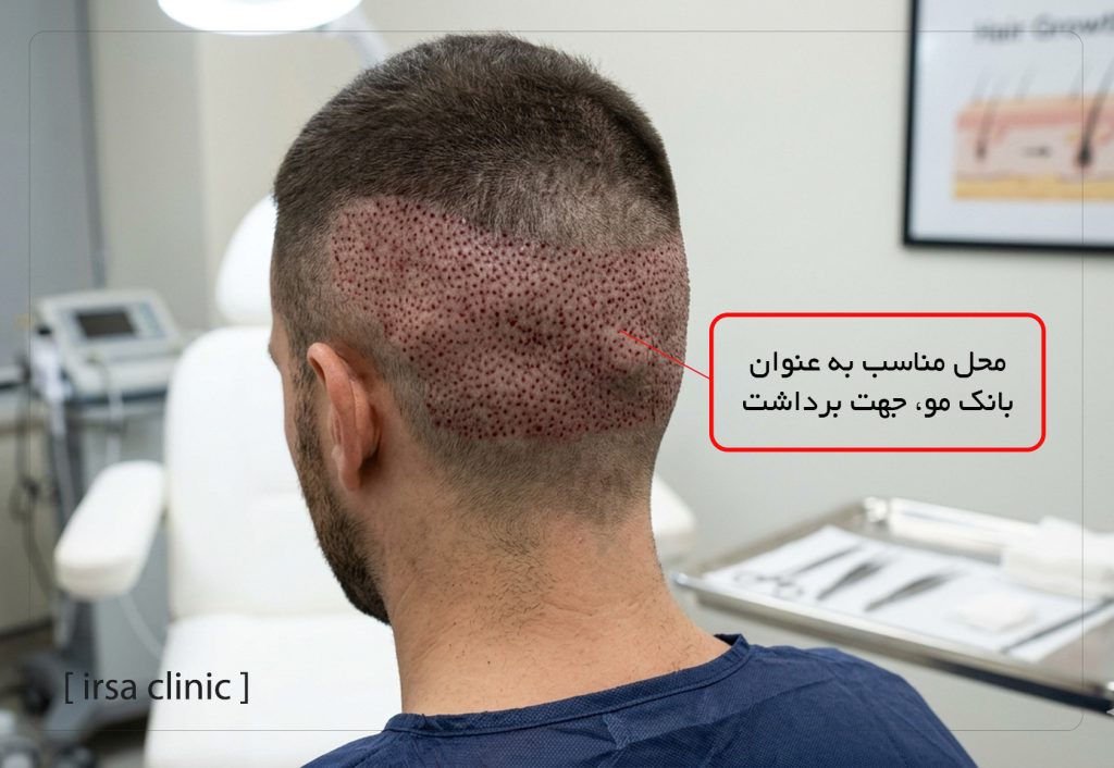 محل مناسب به عنوان کاشت مو جهت برداشت